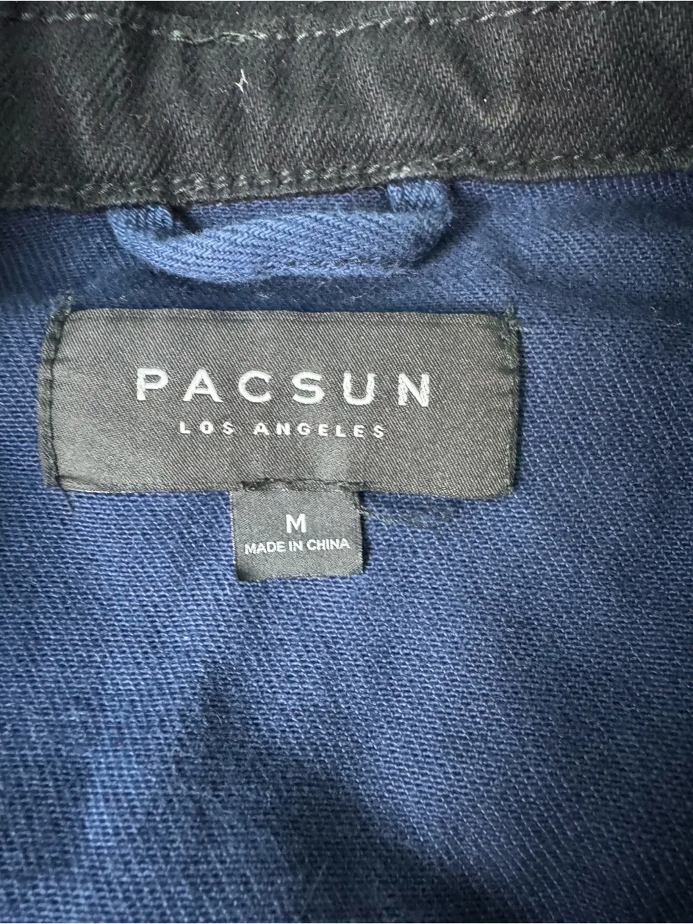 PacSun Men’s Colorblock Denim Trucker Jacket Y2K Style Size M